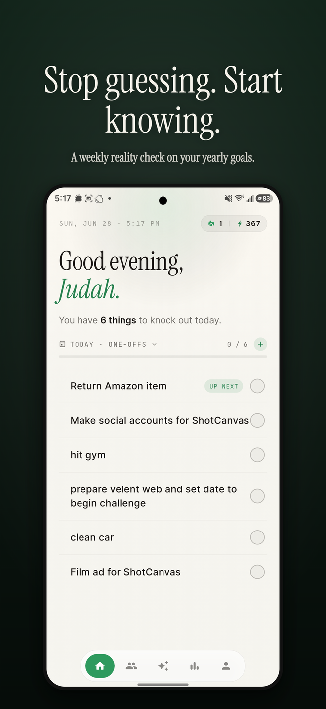 Velent in the Gradient Hero template: centred headline, phone below