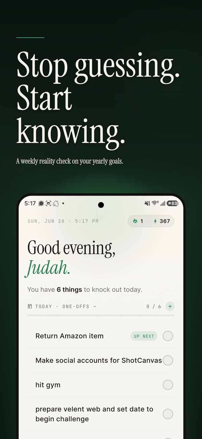 Velent in the Hero template: a big serif headline over a framed phone